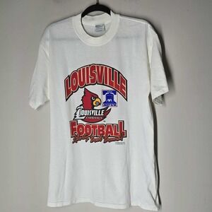 Louisville Cardinals Vintage T-Shirt Liberty Bowl Football Size Large St Jude